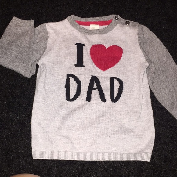 I LOVE DAD SWEATER 12-18m - Picture 3 of 7